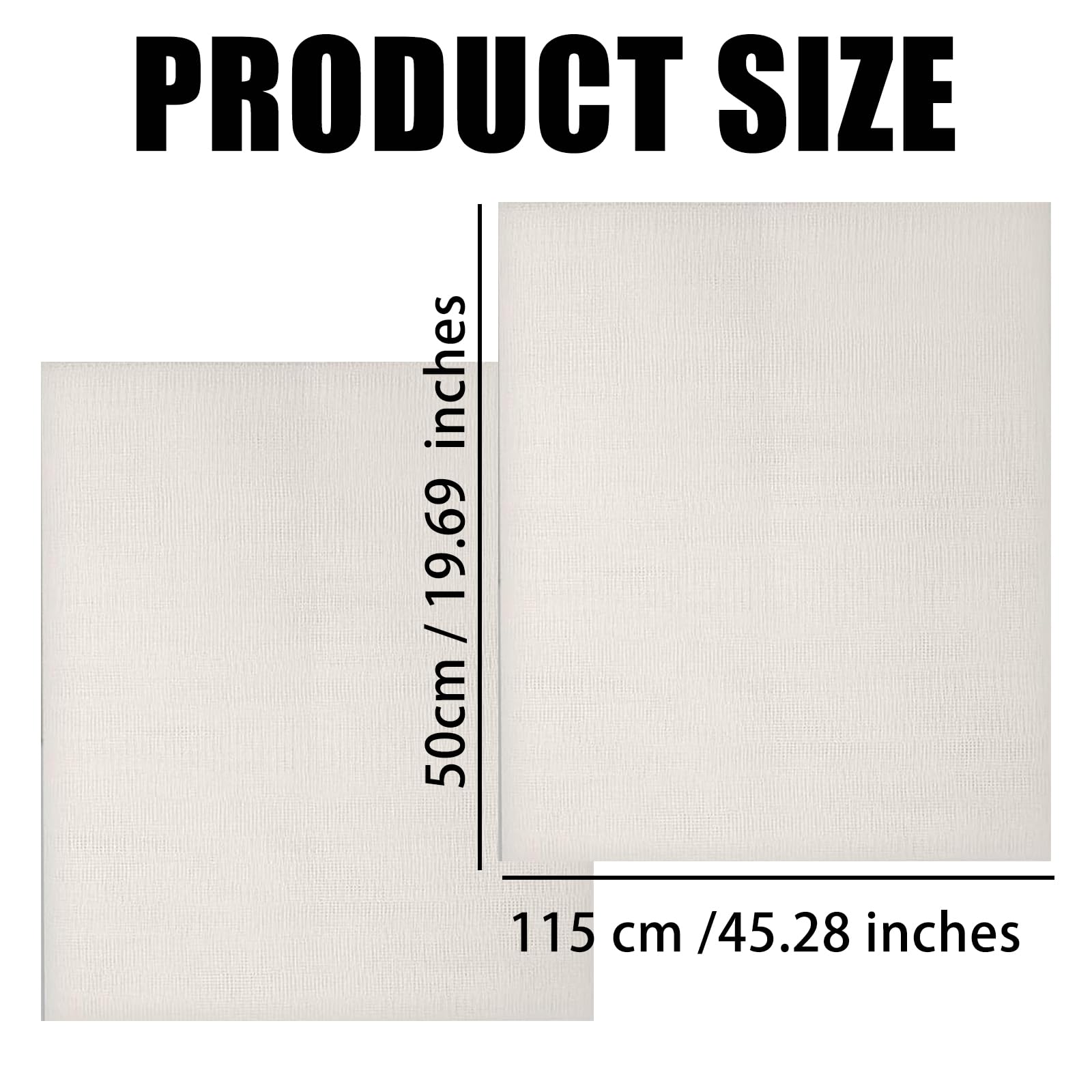 2 szt. Tkanina do bindowania książek tkanina do wiązania książek 50 x 115 cm białe płótno do wiązania książek materiał do naprawy starych książek