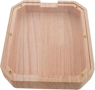 Digitales Transparentes Holz sparschwein für Erwachsene Unzerbrechliche Spardose mit Stabilem Holzrahmen Praktische Münzbank als Tischdekoration und Portables Aufbewahrungsgefäß