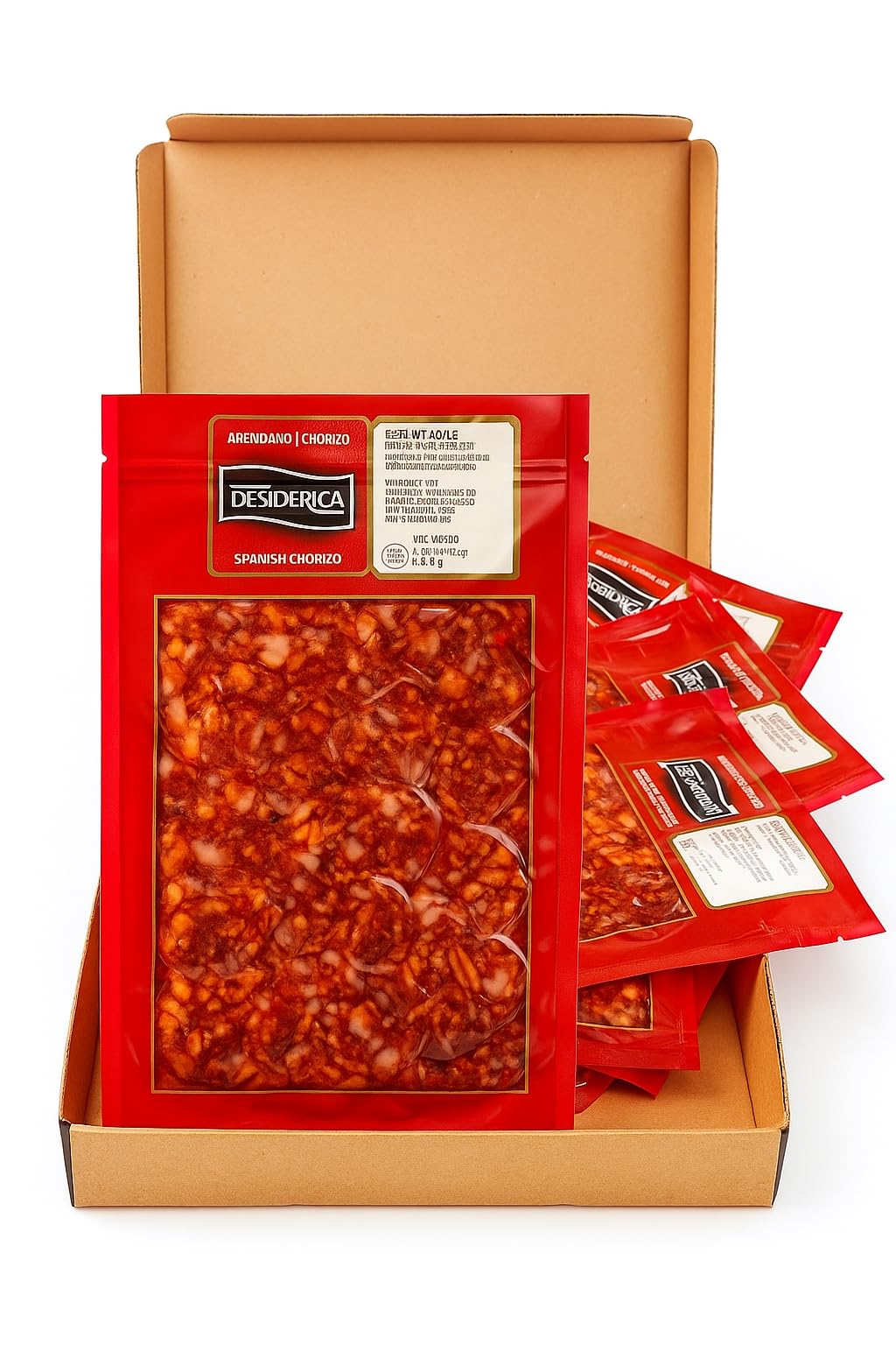 Chorizo Ibérico de Bellota 50% Raza Ibérica loncheado. Bellota Ibérico, loncheado envasado al vacío. Contiene 5 sobres x 100 grs (500grs.) Embutidos ibéricos de Salamanca.
