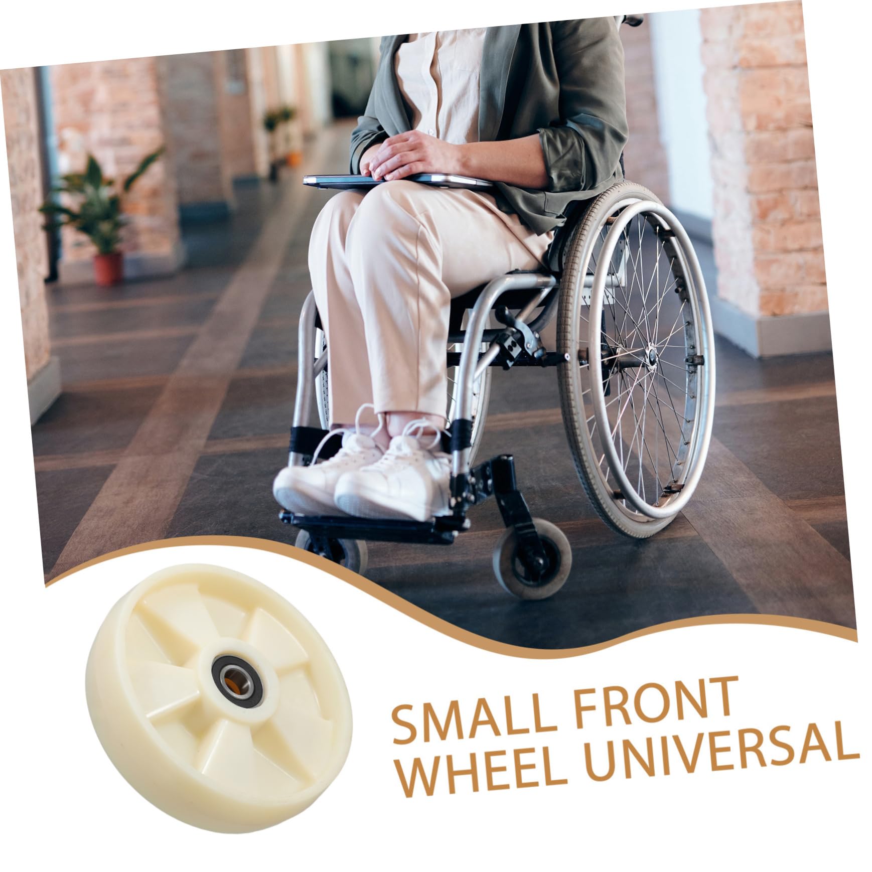 GLEAVI Drehbare Nylon Lenkrolle 200x50 Mm mit 47mm Achse und Kugellager für Hubwagen Geräuscharm und Reibungslose Rotation für Supermärkte und Logistikzentren