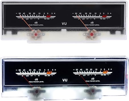 P78WTC VU Meter, Power Amplifier DB Meter with 3pcs White LED Backlight Sound Audio Level Tester, High Accurancy for DIY, Home Audio, Car Audio Conversion