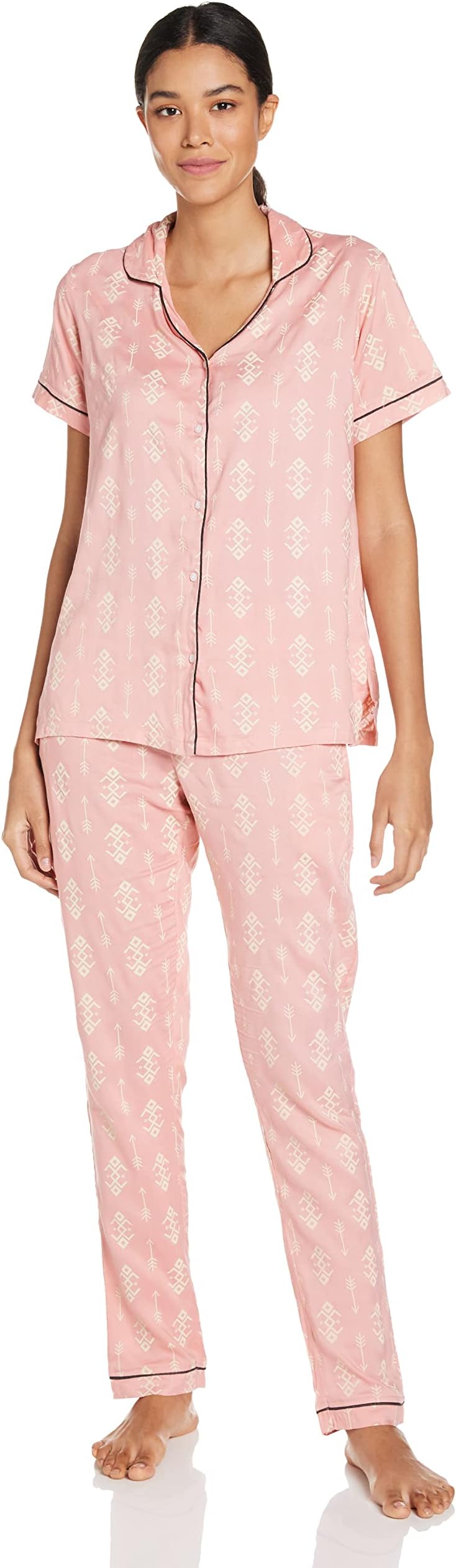 Women's Rayon Pyjama Night Suit Pajama Set