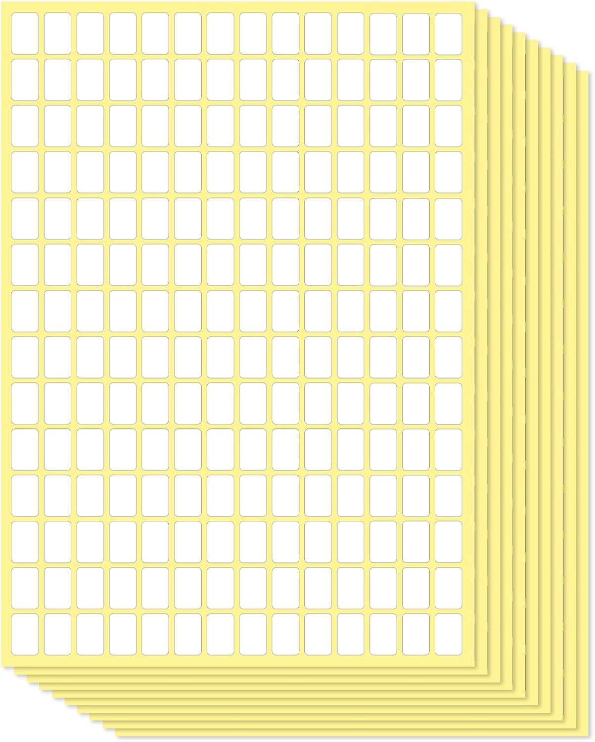 5880PCS Matte White Labels Stickers Small Sticky Labels to Write On Blank Label Removable Price Stickers Sticky Name Tags for Jars Diamond Art Boxes File Folders Envelopes Office Kitchen (13 X 9 mm)