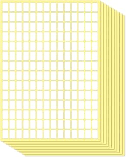 5880PCS Matte White Labels Stickers Small Sticky Labels to Write On Blank Label Removable Price Stickers Sticky Name Tags for Jars Diamond Art Boxes File Folders Envelopes Office Kitchen (13 X 9 mm)