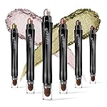 LUXAZA 6PCS Champagne Pink Eyeshadow Stick Makeup Sets, Long Lasting Cream Shadow,Metallic And Matte Shimmer Eye Shadow Eye Brightener Stick Pencil Crayon, B04-Champagne Pink