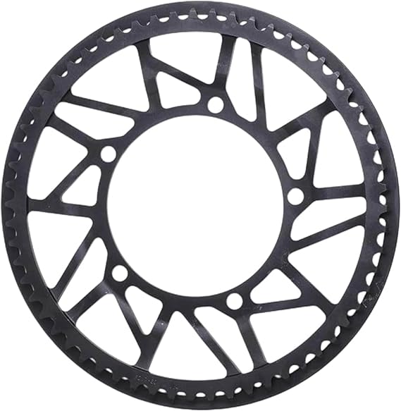 PROWHEEL Universal Bike Chainring,52T/54T/56T/58T/60T BCD 130mm CNC Laser Engraving Bike Chainring with Chain Guard for 6 to 12 Speed MTB,EBike,Road Bike,City Bike,Folding Bike,Cargo