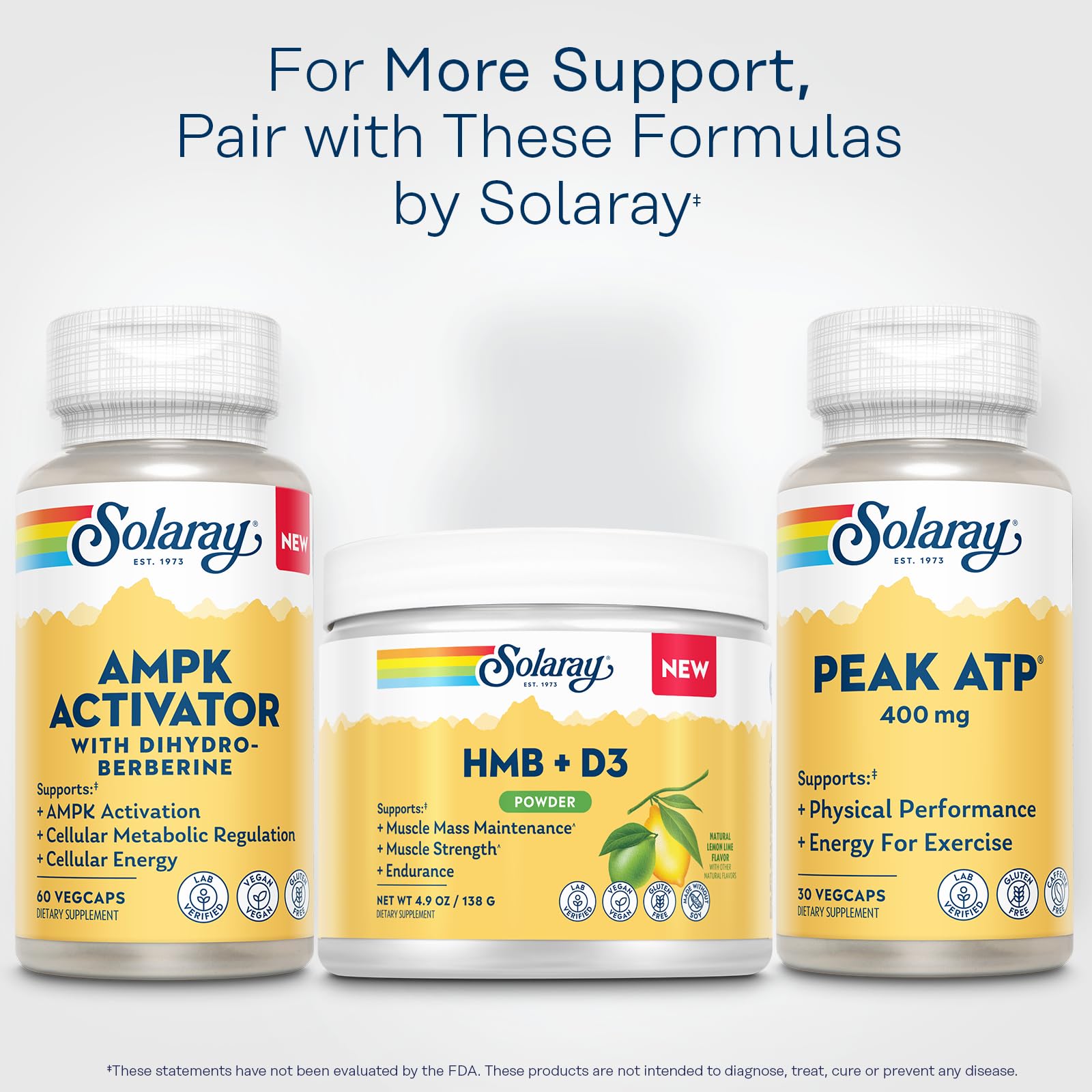 SOLARAY HMB + D3 Powder, Calcium HMB 3000 mg, Lemon Lime, 4.9 oz thumbnail 6
