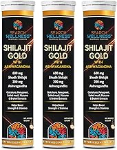 Shilajit Gold Effervescent 15 Tablets (Pack of 3) | Enriched With Ashwagandha, Gokshura, Ayurvedic Medicine For Women & Men