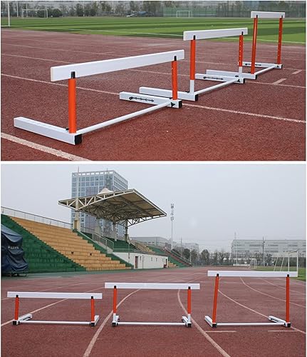 Miniatura 8 de YXXSDP Equipo de entrenamiento deportivo ajustable en altura, pista y campo para entrenamiento de obstáculos de agilidad, obstáculos de velocidad de