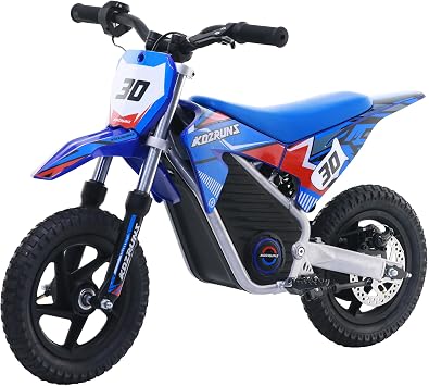 Electric Dirt Bike for Kids Ages 3-8, 250W Motorcycle with 12IN Tires