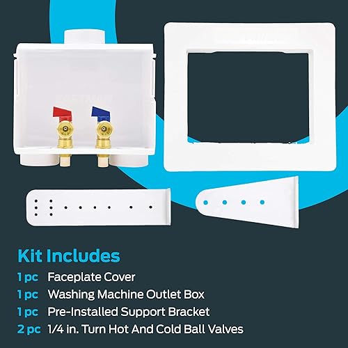 Miniatura 5 de Eastman Conexión CPVC de 12 pulgada x 34 pulgadas MHT caja de salida de lavadora, empuje para conectar accesorios de plomería de latón, doble