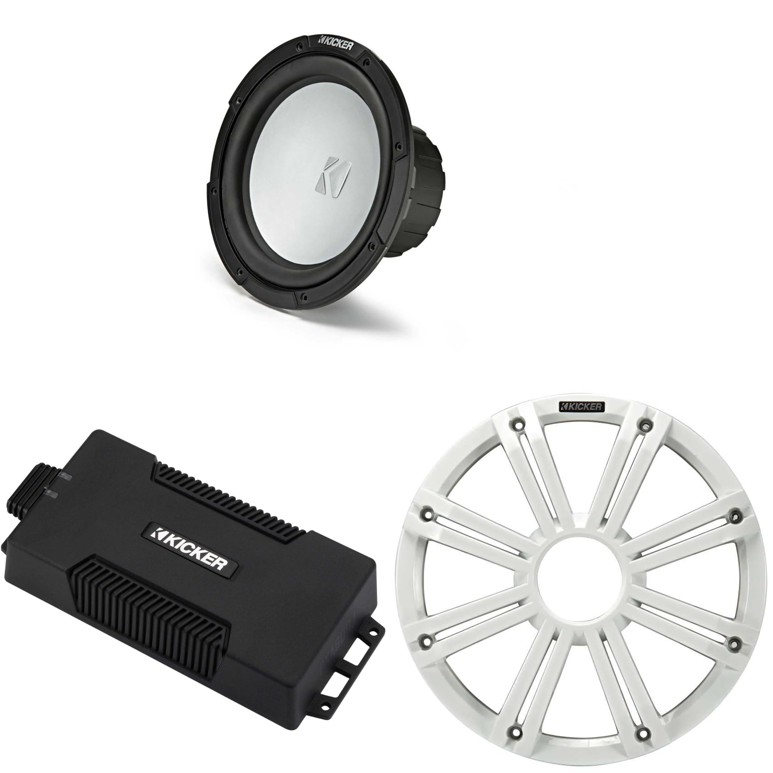 Kicker 48PXA6001 Weatherproof Powersport Mono Amp & 10