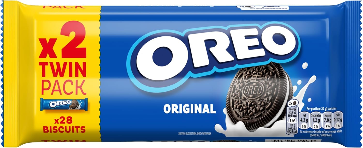 [Oreo] オレオのバニラオリジナルのサンドイッチビスケット2×154グラム - Oreo Vanilla Original Sandwich Biscuits 2 X 154g [並行輸入品]