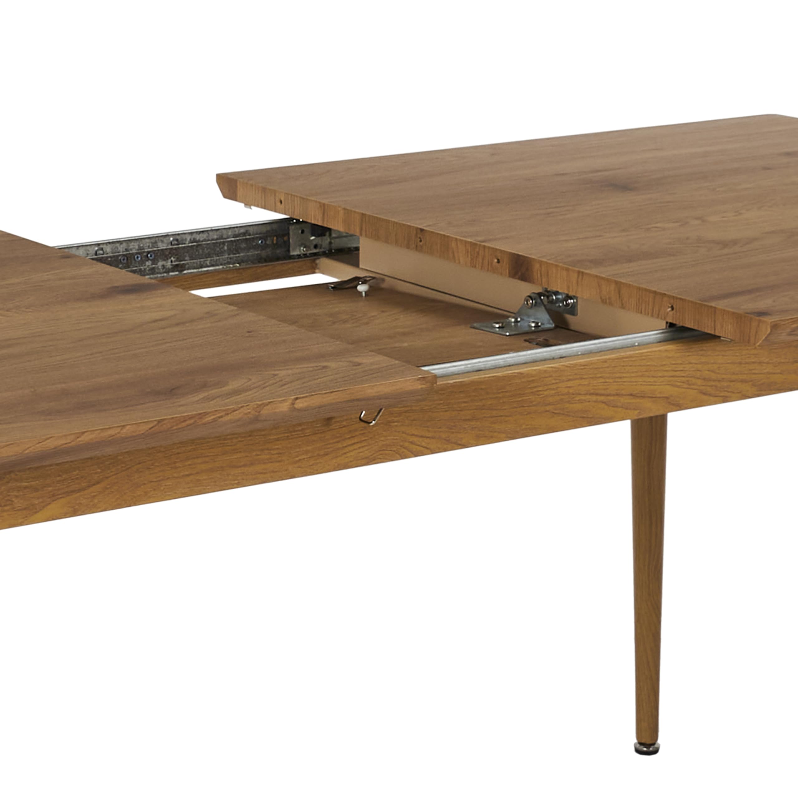 HOME DECO FACTORY Table Extensible Moderne 4 à 6 Personnes en Bois Marron