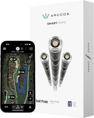 Arccos Golf Pride MCC & Tour Velvet Smart Grips: Caddie alimentado por IA, telémetro GPS A.I. y distancias de club inteligente