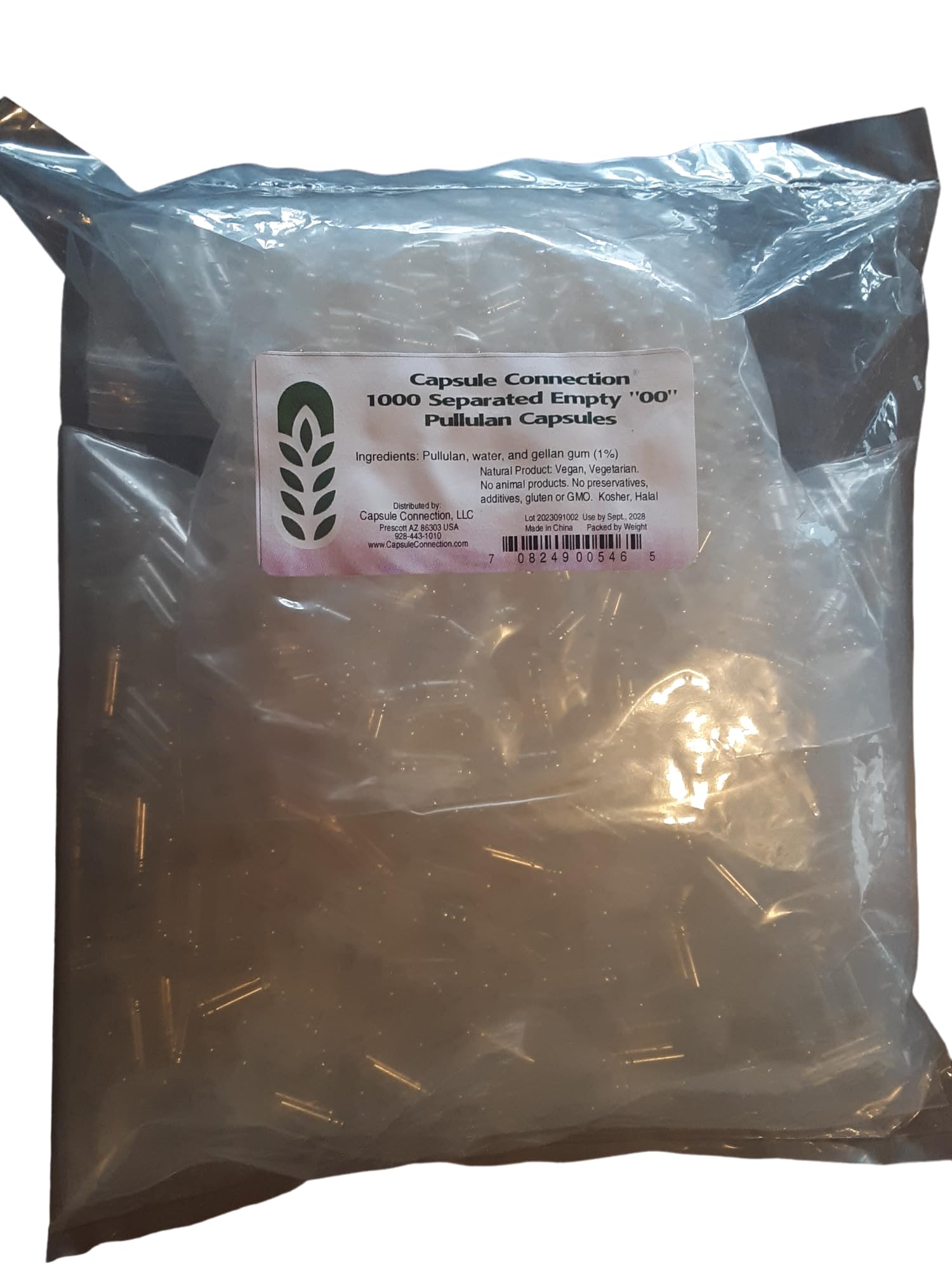 Capsule Connection Separated Empty Pullulan Capsules, 00" Size, Vegan & Vegetarian (1000)