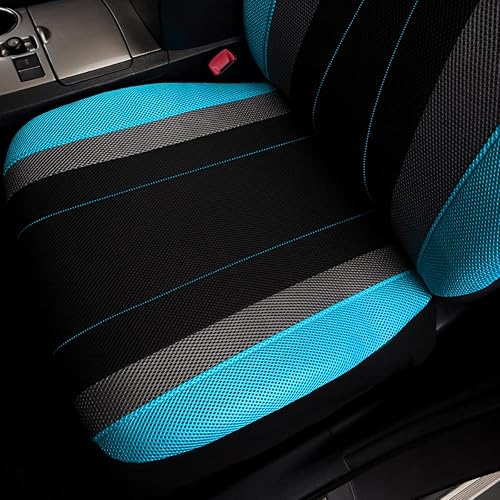 Miniatura 7 de Flying Banner - Juego completo de fundas para asiento de automóvil, malla transpirable para hombre y mujer, compatible con bolsa de aire, asiento