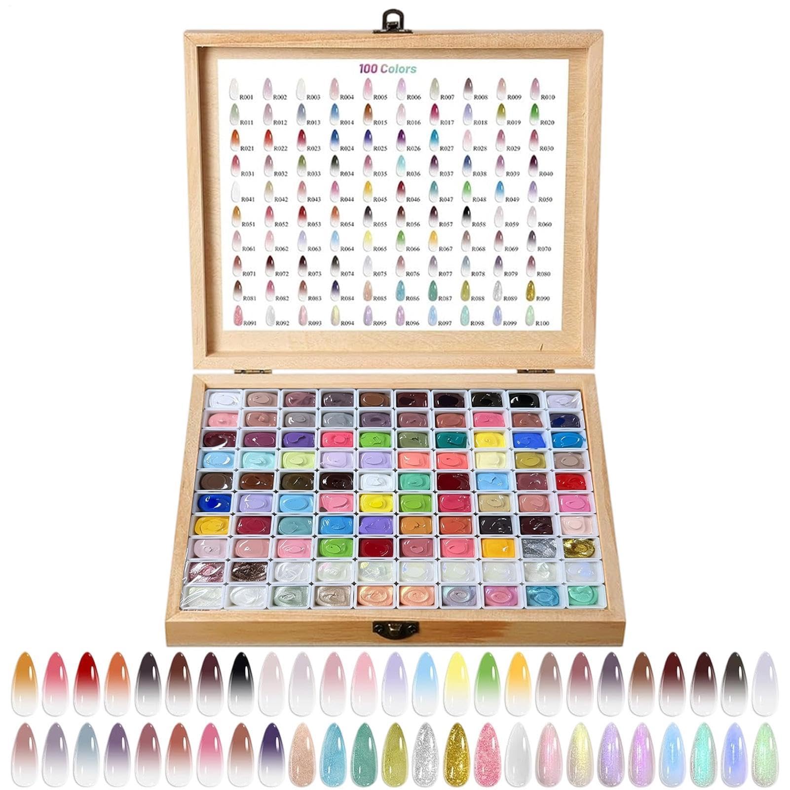 Patpat Gel Lakier Hybrydowy 2 Ml, 100 Kolorów, Gradient, Długotrwały, | Pat Painting Gel do Manicure dla Kobiet i Dziewczyn French Manicure Salon Dom Randka Wakacje Ślub