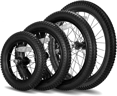 Vista 14 de JOYSTAR 12 14 16 18 20 Inch Kids Bike Front Wheels Replacement Bicycle Wheels with 12-20 Inch Solid Air Rubber Tire & Inner Tube Don't Fit Huffy