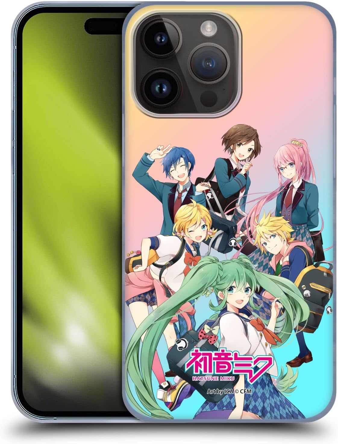 Head Case Designs Officially Licensed Hatsune Miku High School Virtual Singers Hard Back Case Compatible with Apple iPhone 15 Pro Max