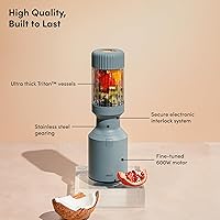 Vista 3 de The Beast Mini Blender Mini Countertop Kitchen Blender Blend Smoothies and Shakes, Dressings, Sauces, Dips Straw Cap and Straws Included Mist