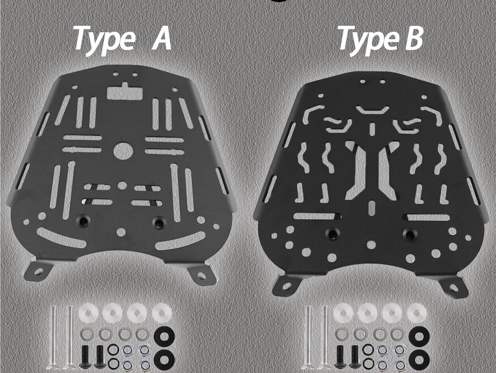 Pasuje Do Bagażnika Motocyklowego Pasuje Do Zontes 368G Tylna Płyta Ze Stopu Aluminium Tylny regał na bagażnik Tylny regał na bagażnik mo(Type B)