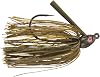 Dirty Jigs CSGRP-38 Compact Swim Jig, Green Pumpkin, 38oz
