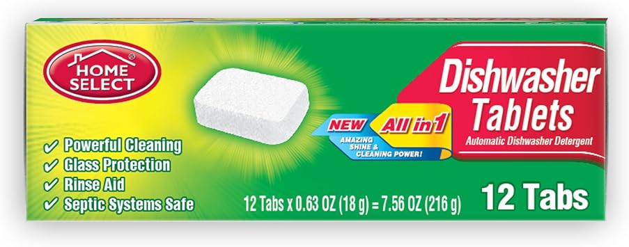 Home Select 10845-12 Dishwasher Tablets