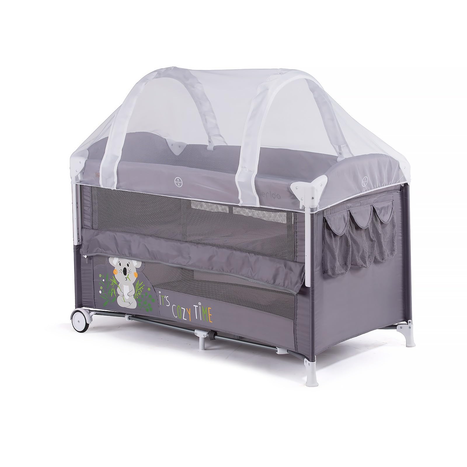 Chipolino, zanzariera lettini viaggio pieghevoli 120 x 60cm il viaggio e la casa, colori:whitely