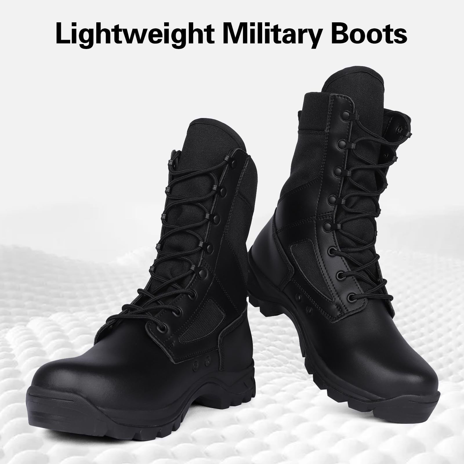 Bottes Militaires pour Hommes Bottes Tactiques Légères Chaussures de Randonnée Antidérapantes Bottes de Sécurité Durables Bottes de Désert Respirantes Bottes de Combat