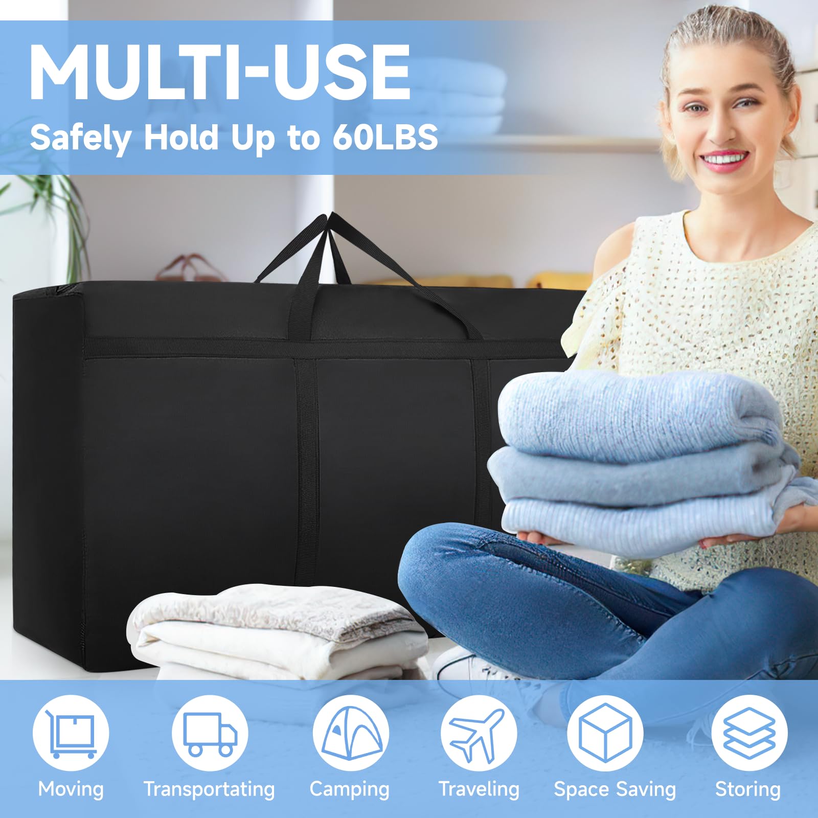4 Pack 250L Moving Boxes Large Strong - Image 2