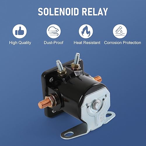 Vista 11 de JDMSPEED Nuevo relé solenoide rojo de 12 V de repuesto resistente para Ford Starter Car Truck reemplaza SW3, SNL135, B-6A-11450A, D2AF11450AA