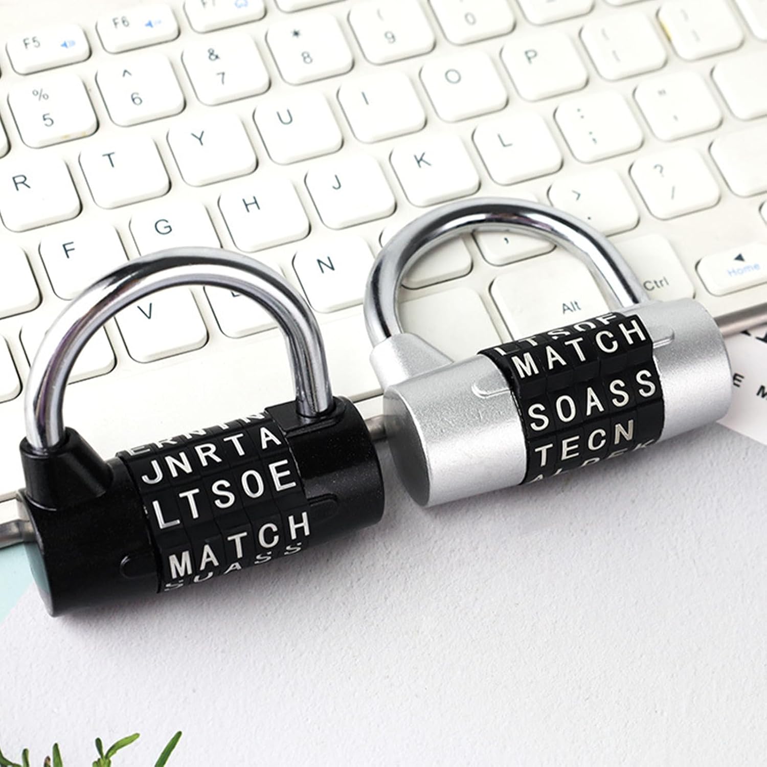 5 Letter Combination Padlock Door Handle Password Padlock for Storage Cabinet Luggage Wardrobe Combination Lock