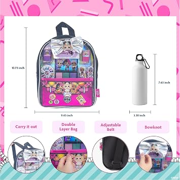 L.O.L. Surprise! Backpack Makeup Set with Cosmetics & Accessories, Ages 3+
