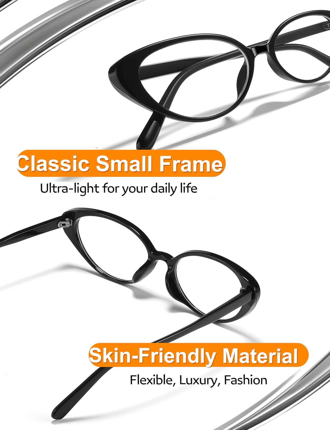 Ultralight Cat Eye Blue Light Glasses for Woman Anti Glare Reduce Eyestrain Gaming/Computer/Screen - Image 2