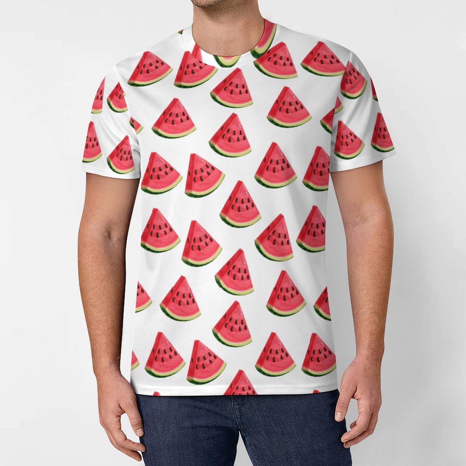Amazon.co.jp: Tシャツ おもしろ 西瓜柄 スイカ柄 すいか柄 Tシャツ