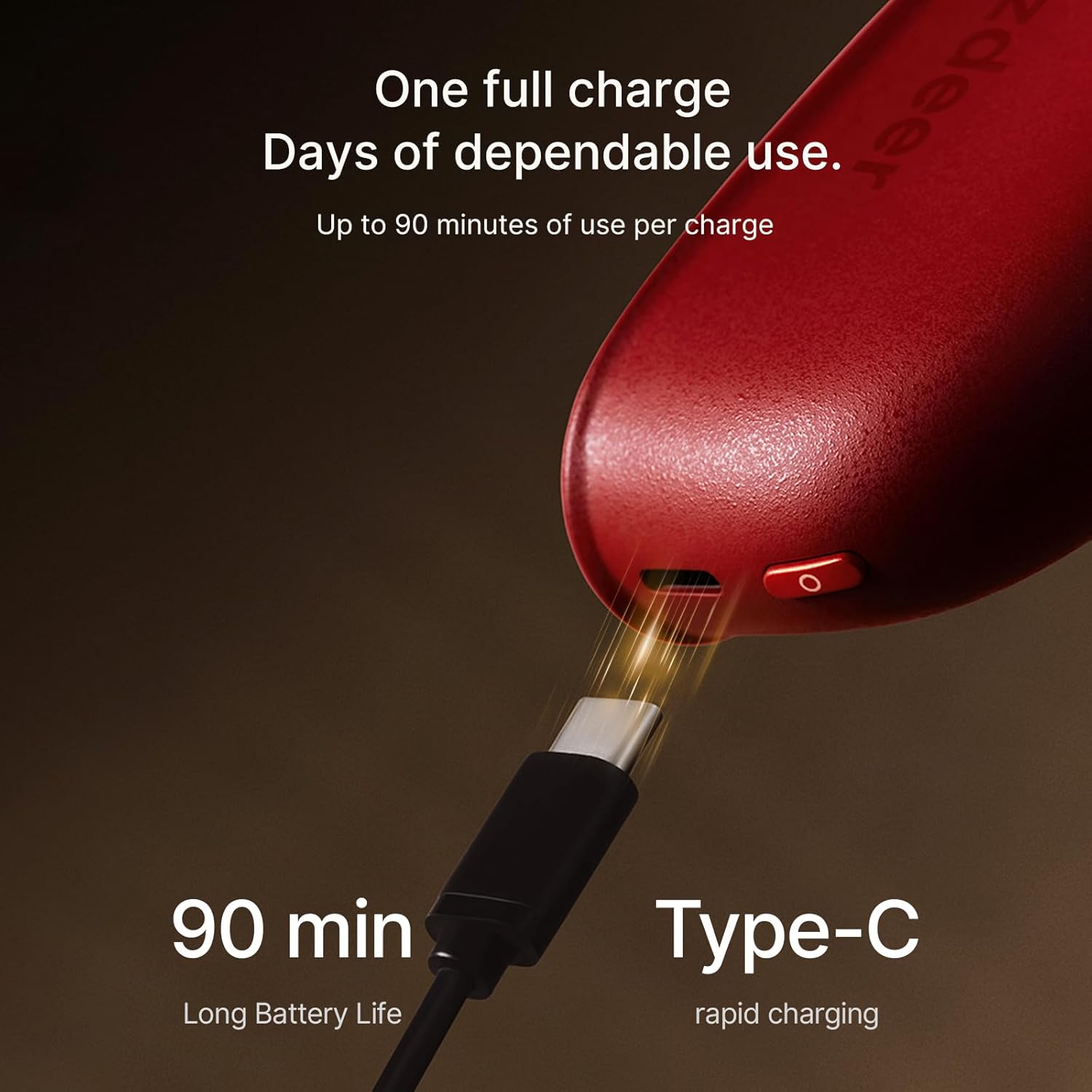 ZDEER LED Red Light for Face & Neck Massager Facial Care Device – Electric Gua Sha Brass Tool with Heat & Vibration for Firming, Sculpting & Skincare, Red - Image 8