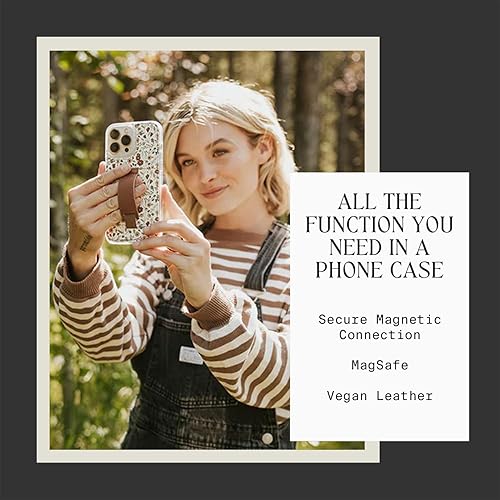 Miniatura 4 de Walli Fundas para iPhone 17 Pro, estética, magnética, compatible con cartera magnética y accesorios, bonita funda de piel vegana para iPhone 17 Pro