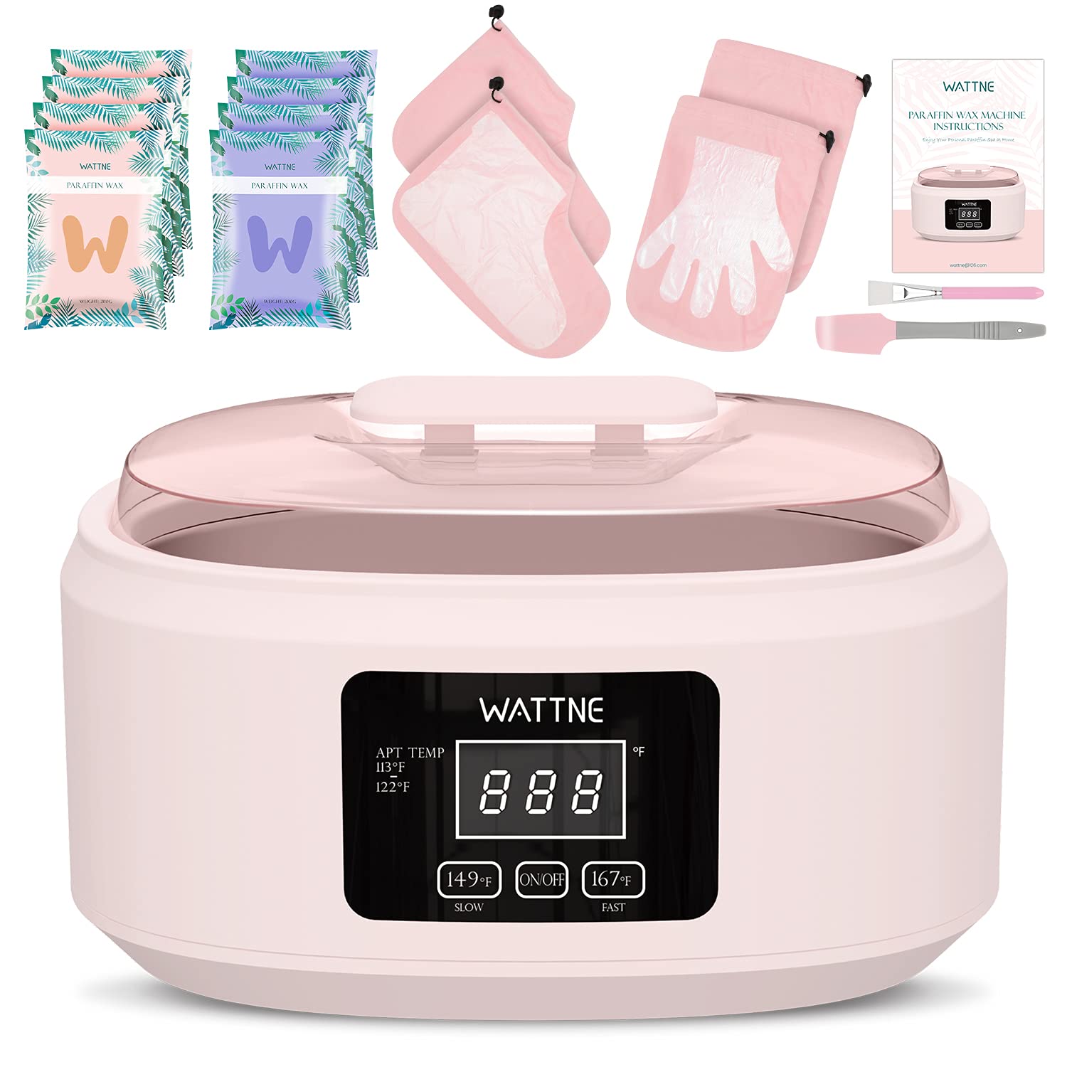 Paraffin Wax Machine for Hand and Feet -Paraffin Wax Bath 3000ml, Wax Warmer Moisturizing Kit, Quick Heating, Large Capacity, for Arthritis, Spa, Smooth and Soft Skin : Beauty