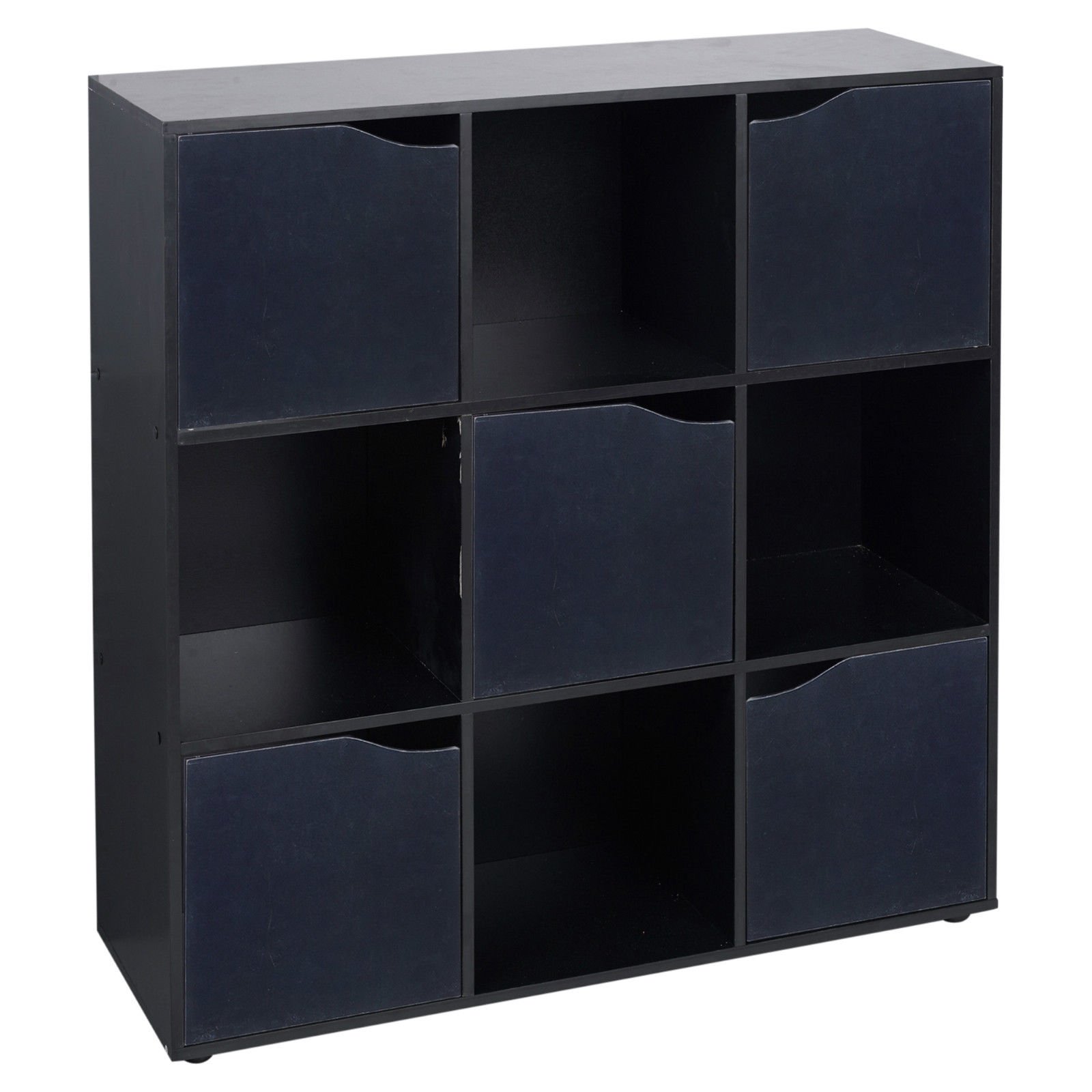 URBNLIVING Wooden Cube Bookcase Shelving Display Shelves Storage Units Wood Shelf Door - Pick your Colour & Size — image 1