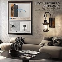 Vista 2 de B02 Lámpara de pared operada por pilas, lámpara de pared recargable con control remoto de encendido/apagado con acabado de bronce cepillado al óleo