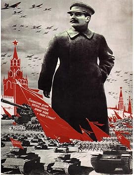 Wee Blue Coo Political Army Stalin Kremlin Soviet Union Vintage Art Print Poster Wall Decor 12X16 Inch