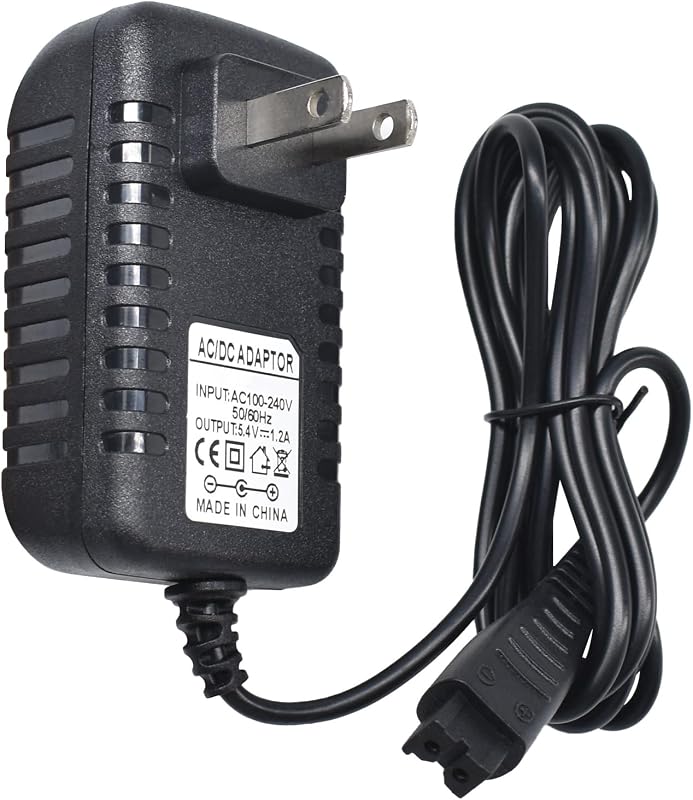 Carregador 5,4 V Pinkind para barbeadores Panasonic Arc3 Arc4 Arc5 Arc6, conector de 2 pinos