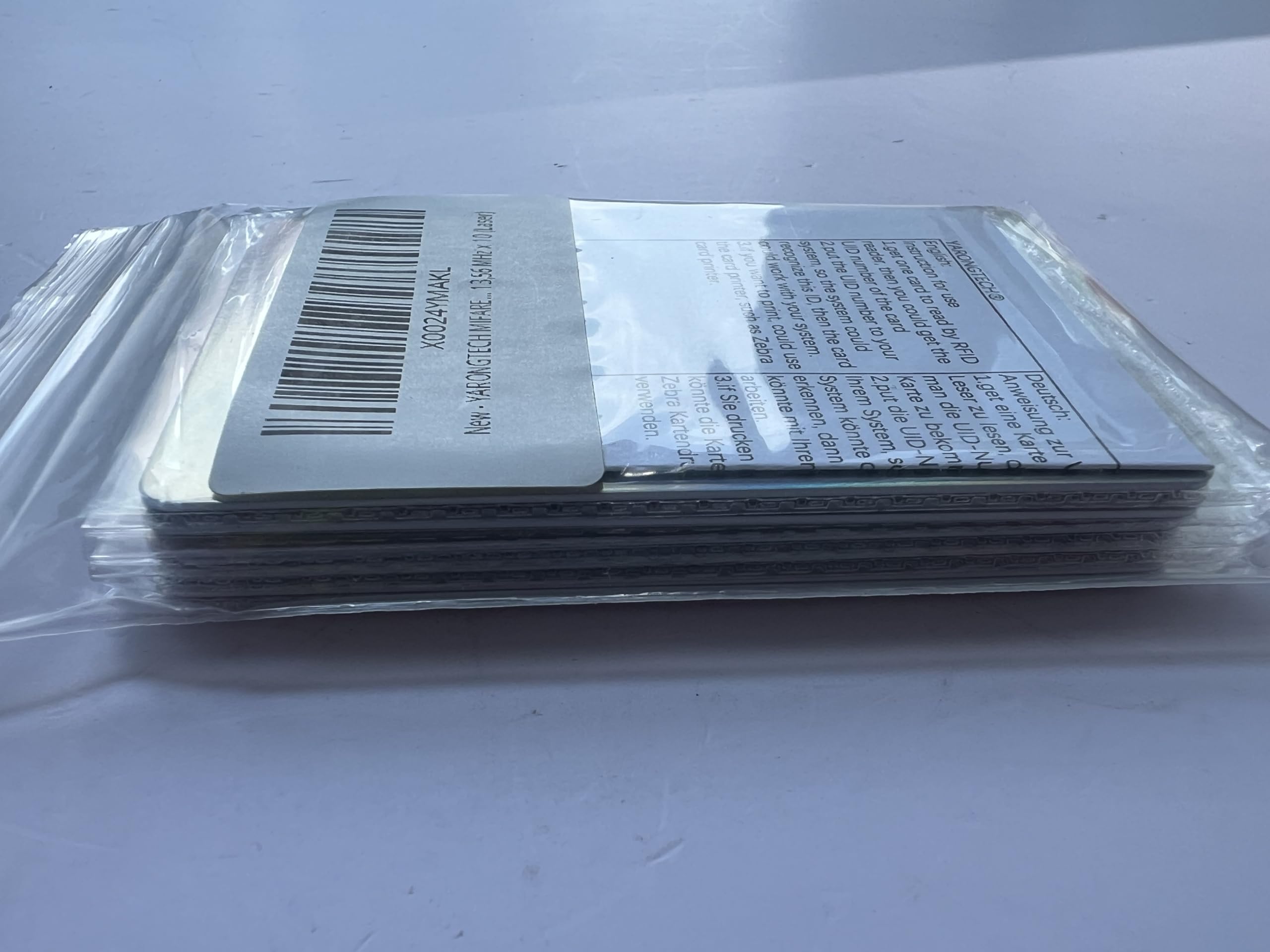 YARONGTECH® RFID 1K cartes d'accès Noir 13,56 MHz Lot de 10 (Noir