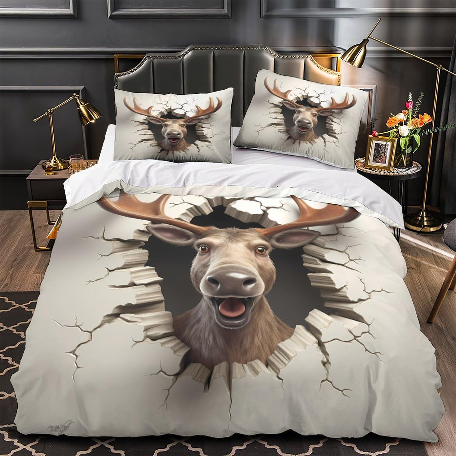 Parure de lit 135x200 microfibre avec zip pour éviter que la couette de votre enfant ne glisse