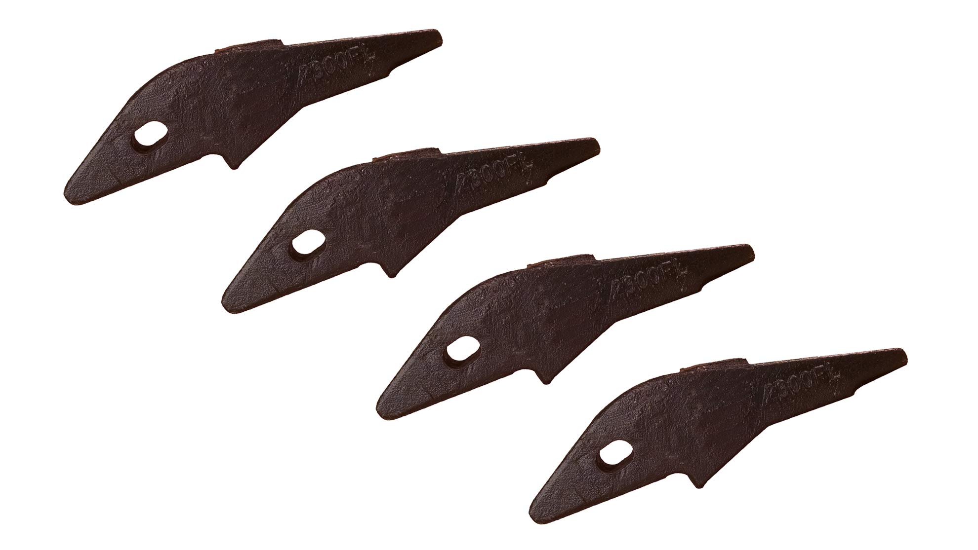 Skid Steer Bucket Weld-on Flush-Mount Shanks - Fits 23 & 230 Teeth - 2300FL (4)