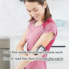 HONYOU 30Pack Libre 2 Sensor Covers Waterproof Lingo Glucose Monitor Patch Sweatproof 15 Days Long Lasting Flexible CGM Tape Without Hole, Compatible for Libre 3 Plus & Guardian 4 Sensor Patches