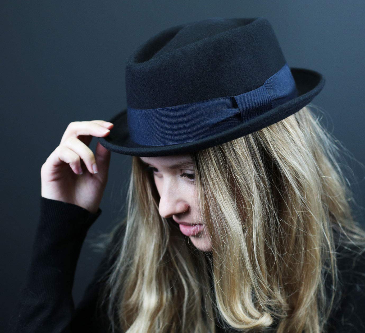 Chapeau Porkpie Feutre Homme ou Femme Classic Diamond Porkpie