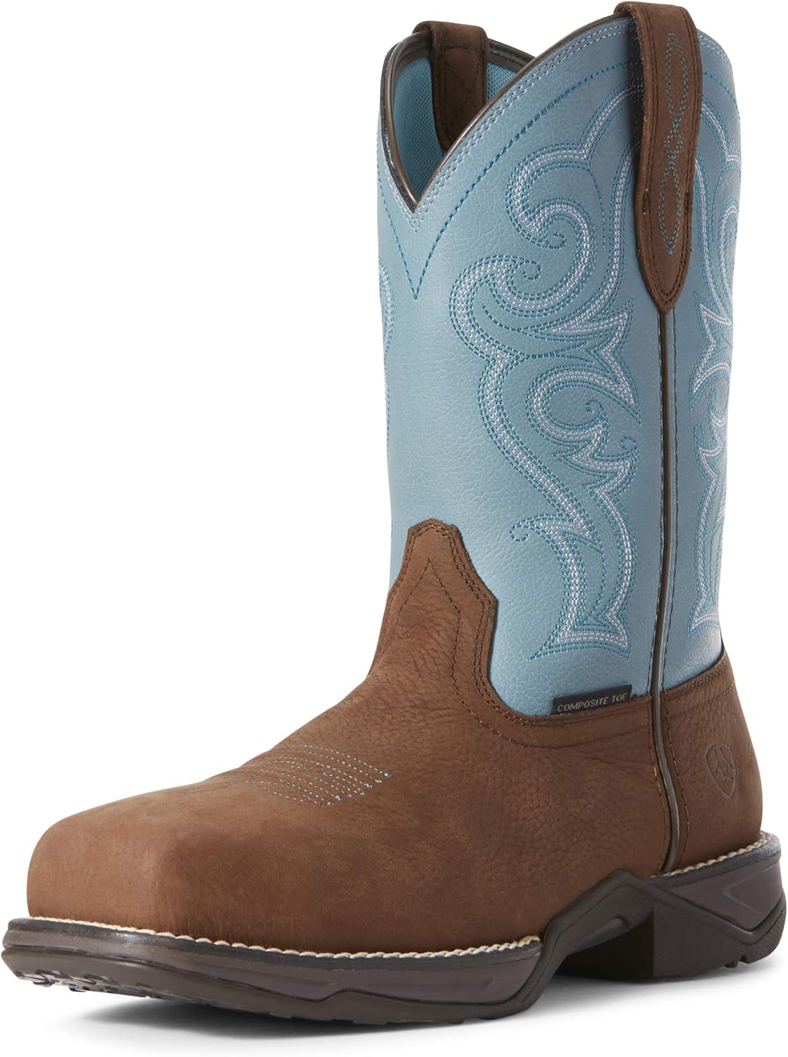 Ariat Womens Anthem Composite Toe Work Boot Latigo Brown 8