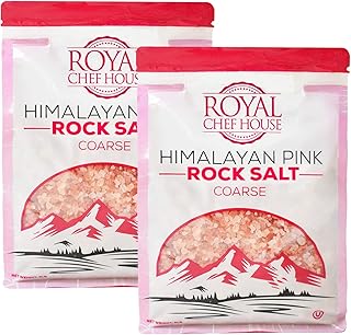 Himalayan Pink Salt - 10 lbs (2 x 5 lbs) - Coarse Grain Bulk Bag - Pure Gourmet Crystals - 100% Natural - Contains 84 Mine...
